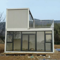 Fabricant Maison préfabriquée 20 pieds 40 pieds Taille Deux étages Maison modulaire préfabriquée en conteneur plat
