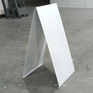 Custom Double Sided A-Frame Sign <b>Board</b> Floor Standing Steel Powder Coated Durable Outdoor Advertising Display - Product Image 4