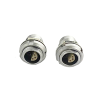Conectores Industriales BNC de un Solo Núcleo Serie S, Carcasa Metálica Circular IP50, Conector Metálico de 2 Pines, Shenzhen