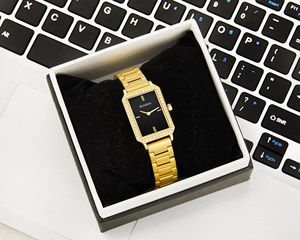 BESSERON Premium <b>Watch</b> Box Manufacturer Custom Black Leatherette Box Print Brand Logo Protective Storage <b>Case</b> Rectangle for Gift - Product Image 4