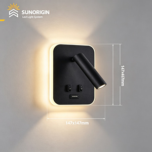 Lampe murale LED moderne réglable avec port de charge USB pour la décoration intérieure et les villas – Tension d'entrée et couleur - Product Image 3