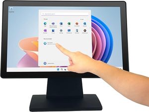 จอภาพ POS แบบสัมผัสขนาด 17.3 นิ้ว <span class=keywords><strong>1920</strong></span> X 1080 FHD, รองรับการสัมผัส 10 จุด HDMI VGA, หน้าจอกันน้ำกันฝุ่น, สำหรับอุตสาหกรรม - Product Image 3