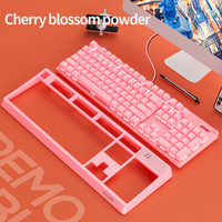 Clavier de jeu mécanique filaire, avec interrupteur bleu, pour ordinateur de bureau