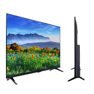 Smart Tv 24 32 43 50 55 65 70 75 85 98 inci HD WiFi televisi OEM ODM 2K 4K Tv pintar televisi layar kecil