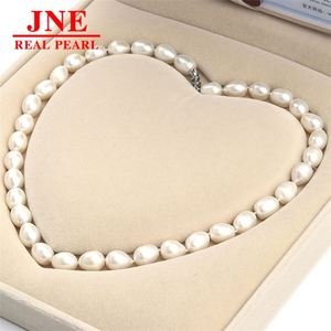 Natural Pearl Necklace White Bead Screw Buckle Pearl Necklace Mother's Day Gift for <strong>Elders</strong> - Product Image 1