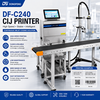 Impresora de Inyección de Tinta Continua DF-C240, Máquina de Codificación CIJ de Acero Inoxidable para Soluciones de Empaquetado Industrial