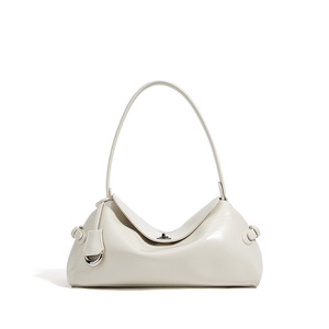 Bolso Bandolera de Piel Genuina para Mujer, Moderno y Elegante, con Cierre, para el Hombro, de Poliéster, con Diseño Geométrico, para el Trabajo y el Tiempo Libre - Product Image 5