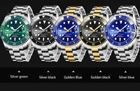 Montres automatiques personnalisées pour hommes, montre automatique de luxe de haute qualité, montre de plongée mécanique étanche pour hommes
