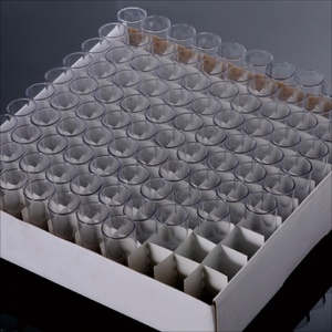 Venta al por mayor laboratorio apilable investigación genética 24*95mm 12*52mm plástico PS PP transparente Drosophila Vial tubo de cultivo con fondo plano - Product Image 5