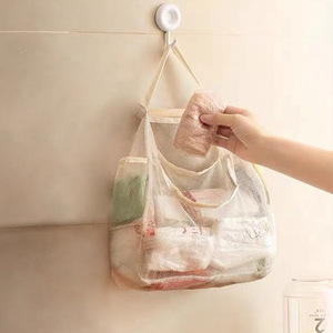 Gadget de rangement mural pour sacs poubelles, grande capacité, en maille polyester, pour cuisine - Product Image 2