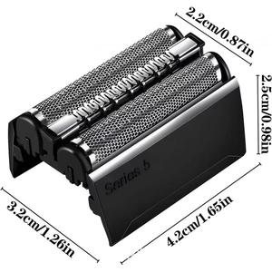 Compatible con Múltiples Modelos de Cabezales de <span class=keywords><strong>Afeitadora</strong></span> <span class=keywords><strong>Braun</strong></span> 21B/32B/92B, Incluye Malla Protectora de Cuchillas para Accesorios de <span class=keywords><strong>Afeitadora</strong></span> <span class=keywords><strong>Braun</strong></span> - Product Image 1
