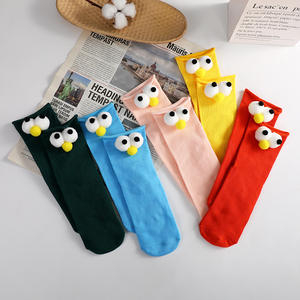 <span class=keywords><strong>Chaussettes</strong></span> pour femmes, mode féminine, mignonnes, originales, style dessin animé, couleur bonbon, style streetwear, stéréo 3D, <span class=keywords><strong>gros</strong></span> yeux, mi-mollet - Product Image 2