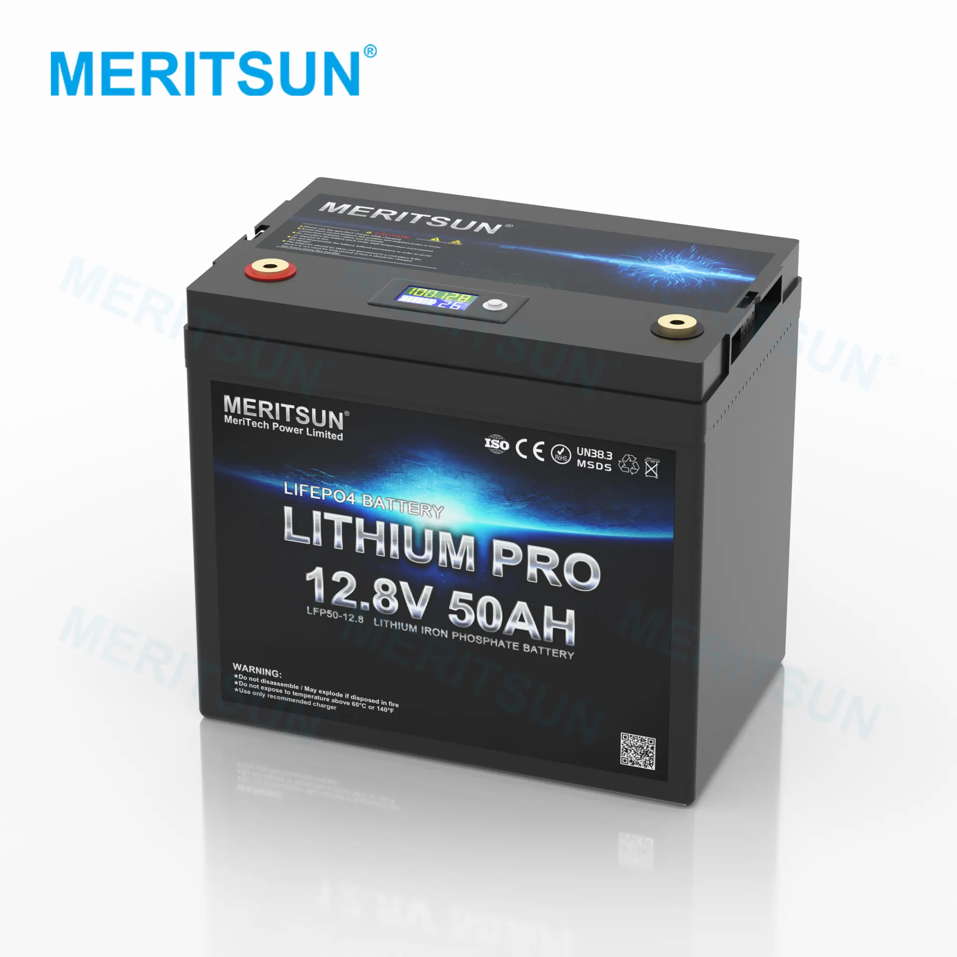 12 V Lifepo4 बैटरी लिथियम 12 Volts 50A बीएमएस के साथ 12 V 50Ah Lifepo4 12 वोल्ट