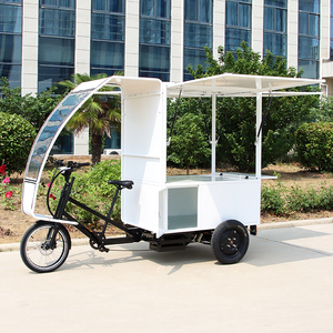 Tricycle <span class=keywords><strong>électrique</strong></span> à trois roues pour adultes, avec pneus larges, plateau ouvert, pour la livraison d'épicerie - Product Image 2