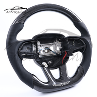 Volant en fibre de carbone avec chauffage, compatible avec Dodge Charger Hellcat JEEP SRT8 2015-2024, comprend un levier de vitesses en carbone