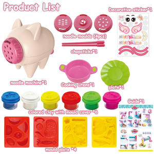 Kit de pâte à <span class=keywords><strong>modeler</strong></span>, moule, machine à nouilles cochon, création de <span class=keywords><strong>cuisine</strong></span>, argile à <span class=keywords><strong>modeler</strong></span>, ensembles de pâte à <span class=keywords><strong>modeler</strong></span> pour enfants - Product Image 2
