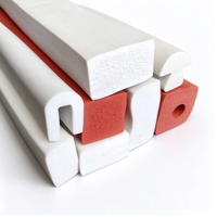 Bande d'étanchéité en mousse de silicone résistante aux hautes températures, joint d'étanchéité en éponge de silicone pour four, armoire et machines