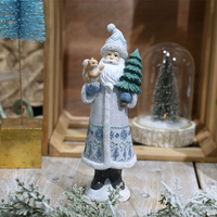 Harz Handwerk Statue Santa Eichhörnchen Weihnachts baum Schneemann tragen Geschenke Dekoration