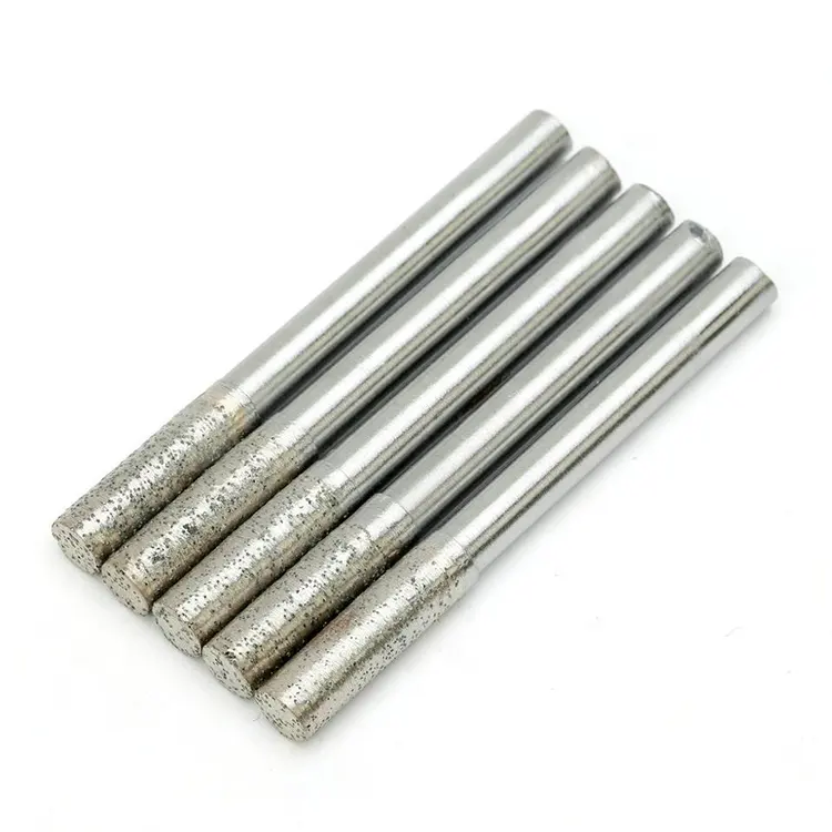 Straight Cutter Sintering Diamond End Mill CNC Tools Router Bits for Stone Granite Cutting Engraving Milling