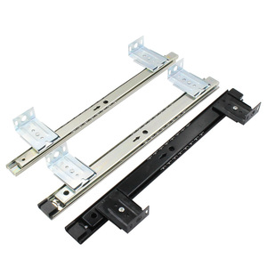 Soporte deslizante para riel, soporte para teclado de escritorio de oficina de acero laminado en frío, soporte para teclado, Riel de guía inferior de dos secciones - Product Image 1