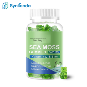Gomitas de Vitamina D y Musgo Marino para <span class=keywords><strong>la</strong></span> <span class=keywords><strong>Tiroides</strong></span>, Inmunidad, Limpieza Intestinal, Cuidado de <span class=keywords><strong>la</strong></span> Piel, Complejo de Vitaminas y Minerales, Marca Privada OEM - Product Image 1