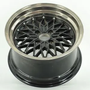 15 Inch Staggered 15X8 15X9 4X100 4X114.3 8 Holes Wire Spokes Deep Dish Alloy Rim Wheel For Sale In China