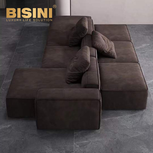 Light Luxury Lazy Cloth <strong>Sofa</strong> Modern Simple <strong>Small</strong> Apartment Living Room <strong>Very</strong> Simple ultra Wide Net Red Abrasive Cloth <strong>Sofa</strong> - Product Image 4