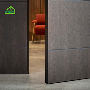 Modern Flush Style Invisible Frameless <strong>Concealed</strong> Interior Bedroom Wooden <strong>Door</strong> Swing Frameless Interior Invisible <strong>Door</strong> - Product Image 3