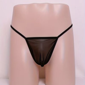 String en résille transparent pour homme, caleçon sexy, ceinture fine élastique, string en résille transparent, T-shirt sexy - Product Image 1
