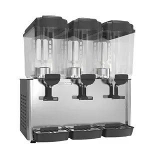 Commercial Cafeteria 3 Tanks Mixing Cold Beverage Juice Dispenser