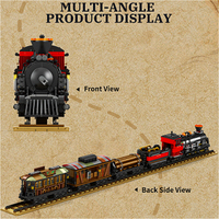 Reobrix 66806 2026 Nuevo Modelo de Tren de Vapor MOC Western 578, Juguetes Educativos DIY, Regalos para Niños y Adultos, 2851 Piezas, Juego de Bloques de Construcción