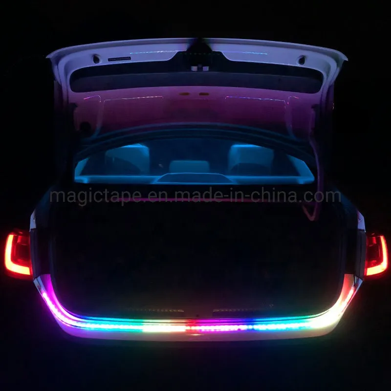 Streamer tronco do carro luz colorido tronco correndo cavalo água corrente por sua vez sinal mudou luzes decorativas com led super brilhante