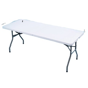 Modern <strong>Foldable</strong> <strong>Table</strong> Fold up White Rectangular Folding Promotional Outdoor <strong>Table</strong> - Product Image 1