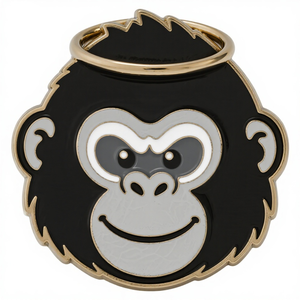 Broche de Gorila Estilo Oscuro |   Pin de Solapa de Mono Malvado de Dibujos Animados |   Joyería Punk de Moda - Product Image 1