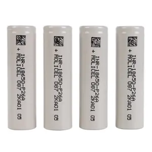 Molicel 최고의 18650 P26A 높은 방전 속도 범용 전원 도구 3.7V 2600mAH molicel 18650 배터리