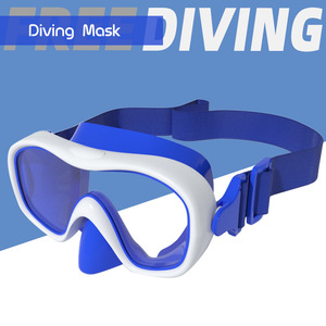 Masque de plongée encadré en verre trempé de 4,0 mm avec sangle réglable pour sports nautiques et snorkeling, ajustement universel - Product Image 5