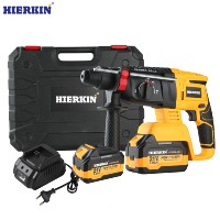 Marteau perforateur sans fil haute puissance 21V pour béton et murs, avec kit d'outils de démolition et de perçage rotatif