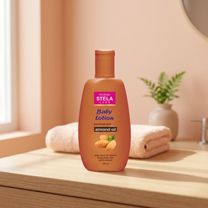 Loción para Bebés Stela Care Almond, Hidratante Diaria para el Cuerpo del Bebé con Aceite de Almendras Dulces, Fórmula Ligera para una Piel Suave - Product Image 3