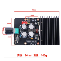 Module d'amplificateur de puissance stéréo double canal de classe AB OEM 30W*2, carte d'amplificateur numérique TDA7377 de Guangdong