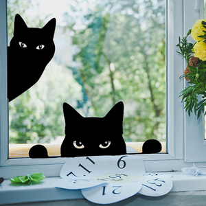 Personalizado gato negro silueta <span class=keywords><strong>elefante</strong></span> Metal jardín estatuas al aire libre Animal estacas decoraciones de Halloween - Product Image 6