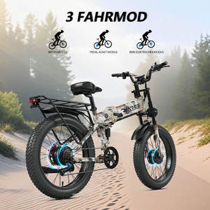 Bicicleta Eléctrica Híbrida AMYET Fast de 24 Pulgadas con Llantas Gruesas, Alta Velocidad, Suspensión Completa, Todoterreno, Motor Trasero, Stock en Almacén de la UE/EE. UU. - Product Image 5