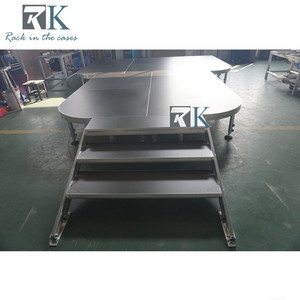 Adjustable Legs 1/2 Circle <b>Platform</b> Modular Aluminum Stage for Exhibits - Product Image 3