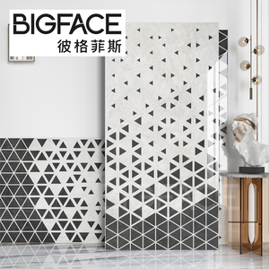 Hiện đại màu xám khuôn mẫu gạch đá sang trọng nội thất phòng khách tường gạch lát sàn cho phòng tắm và nhà bếp gốm tile600 1200 - Product Image 1