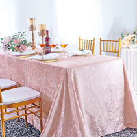Nappe Ronde en Velours Diamant Polyester Unie de 120 Pouces pour Hôtels, Fêtes, Mariages et Événements – Vente en Gros et en Stock