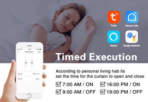 Bán chạy nhất không thấm nước bền thông minh chuyển đổi với điều khiển bằng giọng nói kim loại-khung Wi-Fi Rèm tường chuyển đổi HẸN GIỜ ON/OFF tính năng - Product Image 3