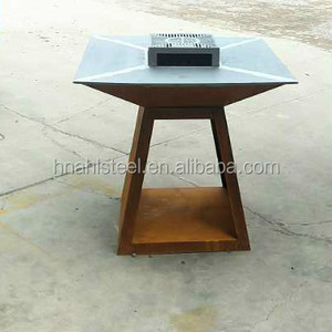 Griglia per Barbecue in Acciaio Corten <span class=keywords><strong>Grande</strong></span> <span class=keywords><strong>a</strong></span> <span class=keywords><strong>Legna</strong></span> per <span class=keywords><strong>Cucina</strong></span> all'Aperto - Product Image 2