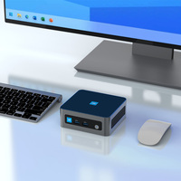 Nuevo Mini PC de Escritorio para Juegos, Portátil, de Aleación de Aluminio, con Cuatro Núcleos, Intel N100 de 12.ª Generación, SSD, LPDDR4, Ventilador, 8 GB de Memoria de Video