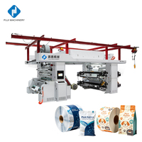 Machine d'impression flexographique automatique sans arbre à servomoteur multi-couleurs haute vitesse pour tissus non tissés de masques oculaires