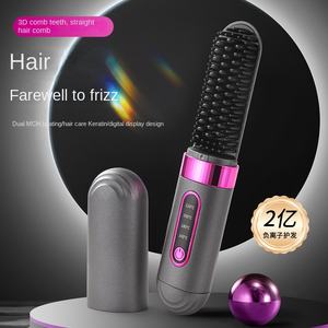 <span class=keywords><strong>Cepillo</strong></span> Alisador de <span class=keywords><strong>Cabello</strong></span> de Calentamiento Rápido, Calentamiento Instantáneo, Alta Eficiencia, Alisa <span class=keywords><strong>Cabello</strong></span> Largo, <span class=keywords><strong>Corto</strong></span>, Grueso y Fino Fácilmente - Product Image 3
