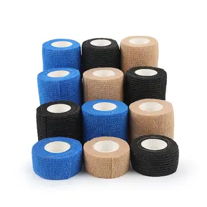 First Aid Elastic Cohesive Vet Wrap Medical Non-woven Self-adhesive Elastic Bandage Cohesive Bandage Sports Athletic Tape